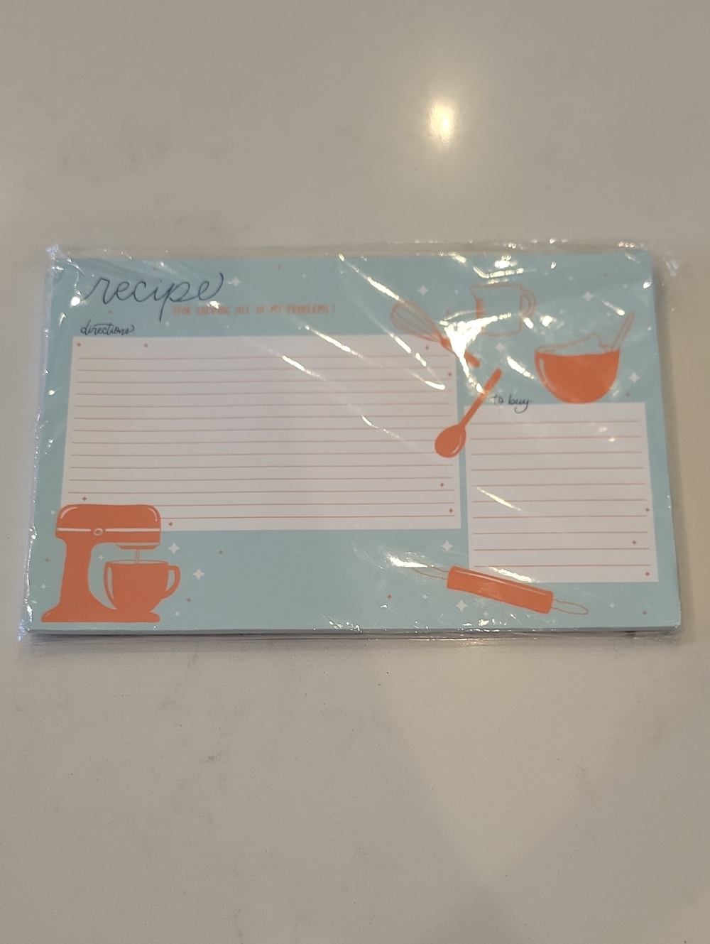 Anthro Kitchen Recipe Grocery List Cards